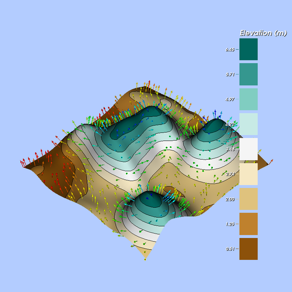 File:VTK Examples Baseline VisualizationAlgorithms ElevationBandsWithGlyphs.png