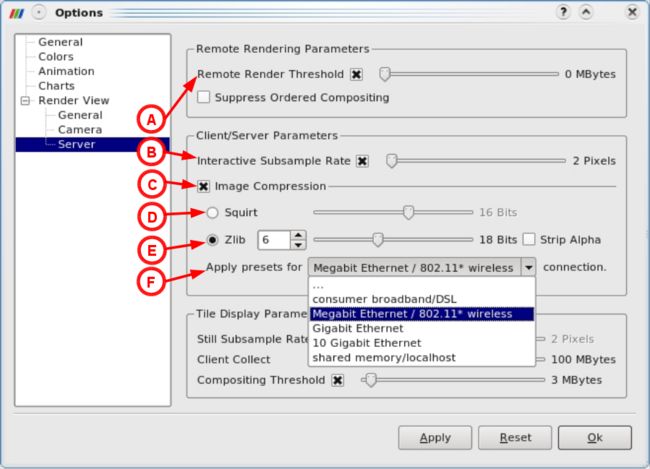 Compressor Configuration Dialog